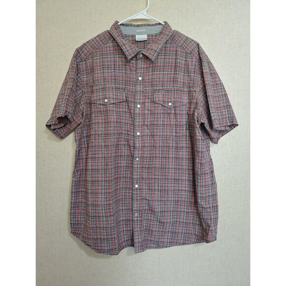 Mens Columbia plaid Button Front sz XL - Picture 1 of 4